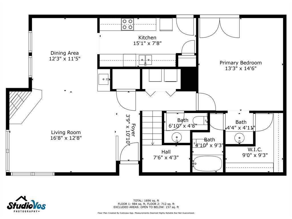 Square footage is 1850 per Harris county appraisal district.