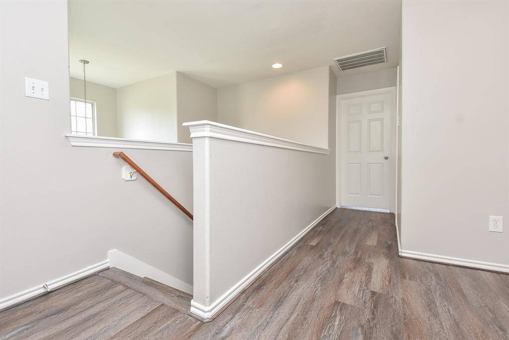 New vinyl plank flooring on the second floor