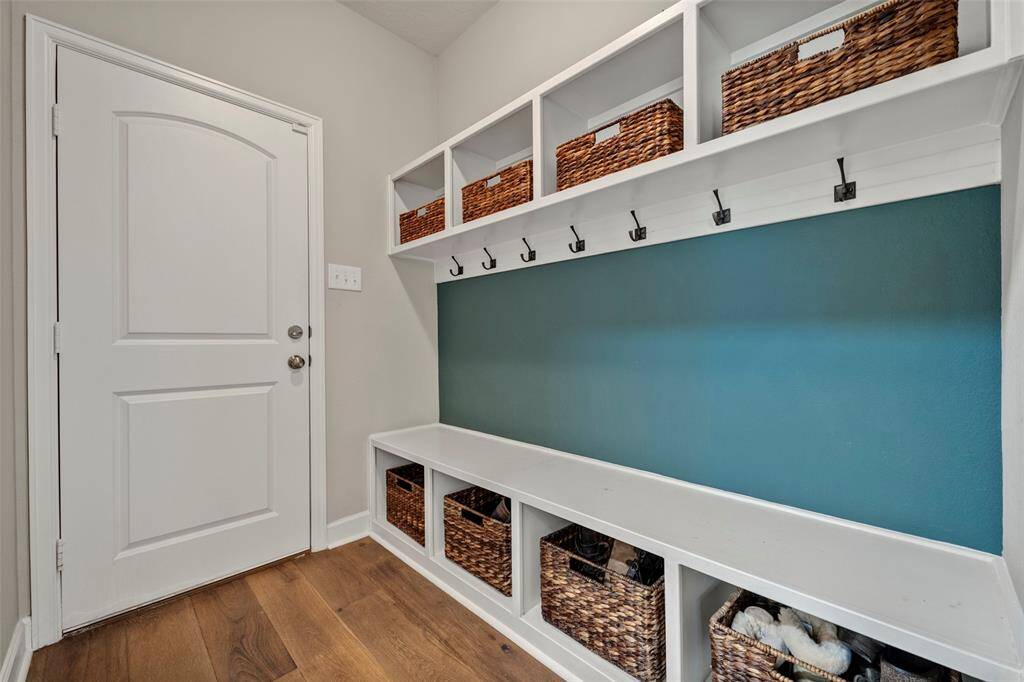 Mud room near garage entry