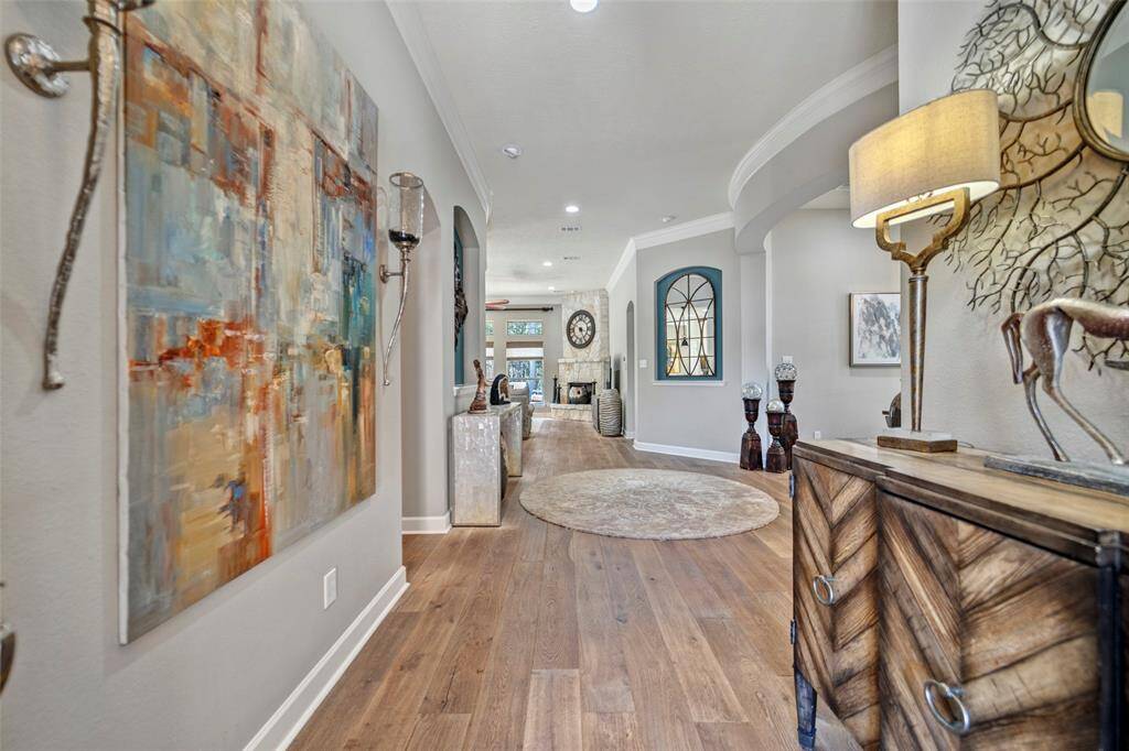 Wood floors & tile throughout home. No carpet.
