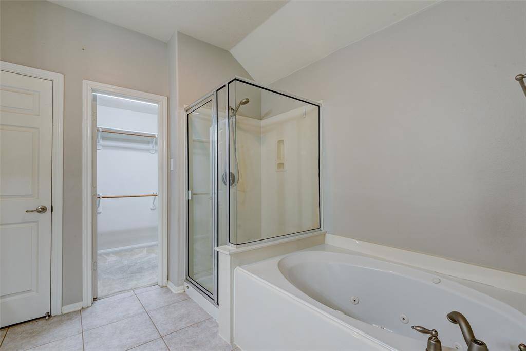 Shower and a soaking tub