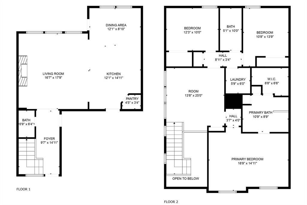 All bedrooms and Laundry are upstairs