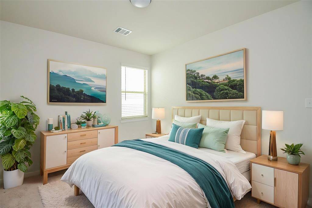 This bedroom offers a comfortable design, perfect for relaxation.