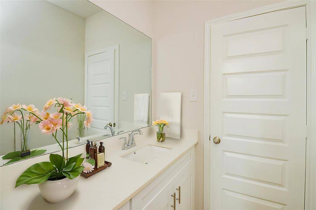The room's clean lines and design create a sense of calm and organization.