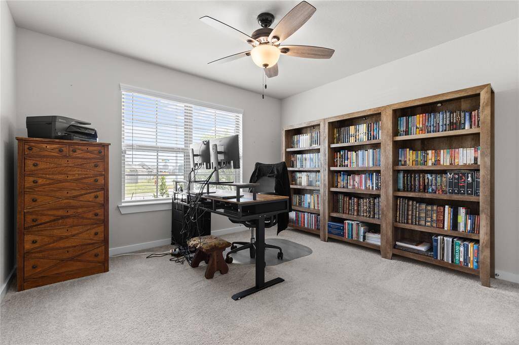 Front bedroom currently being used as a study