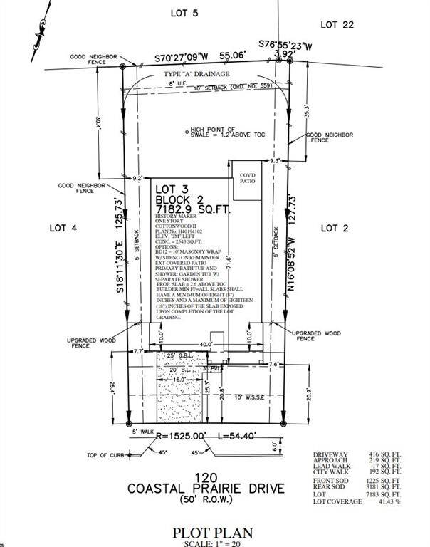 Actual Plot Plan