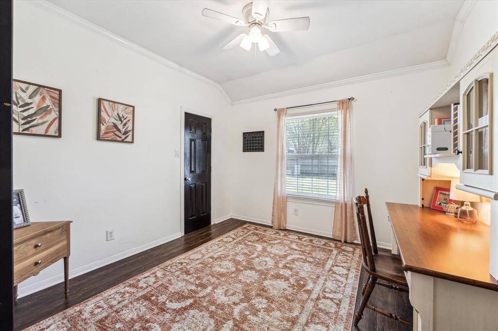 Bedroom being used as an office