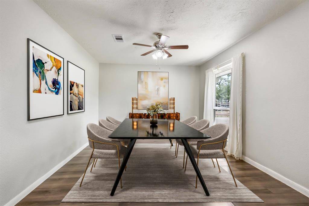 Dining room/Flex room to the right of the front entrance. Virtually staged.