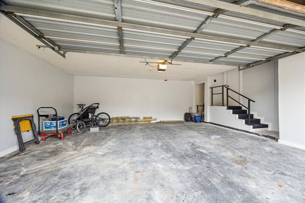 Spacious and clean two car garage