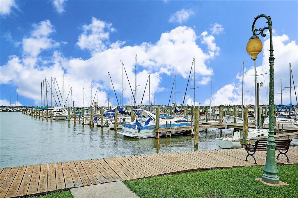 A boat slip...