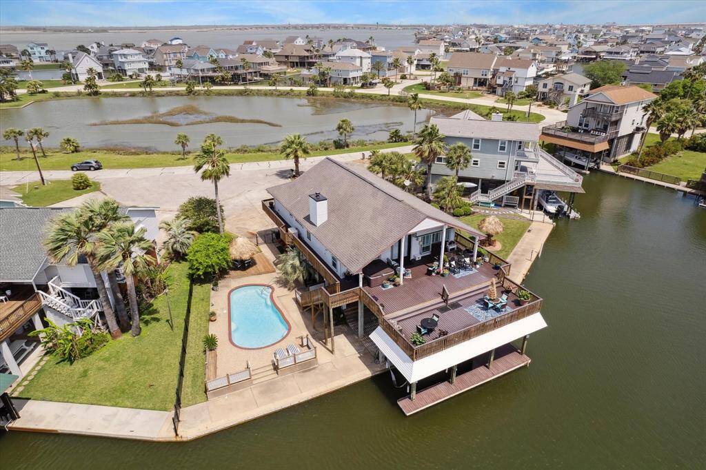 aerial view of home