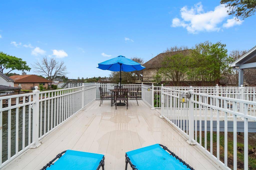 Plenty of room to fish off your private deck.