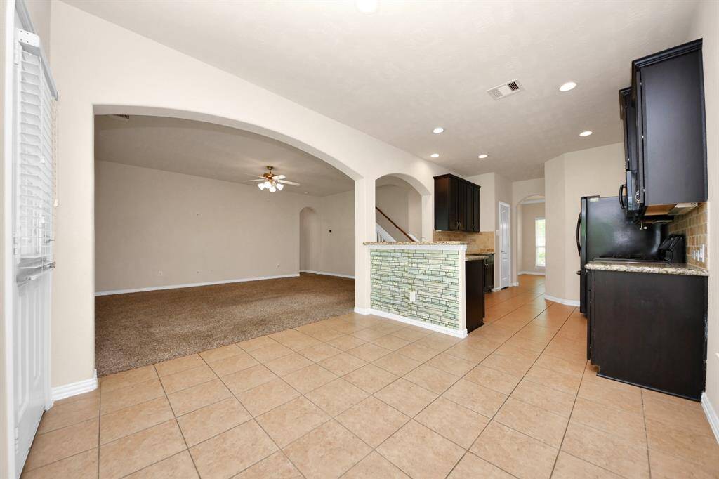 Breakfast area overlooking the living room.