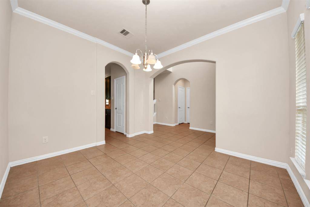 Another view of the formal dining area
