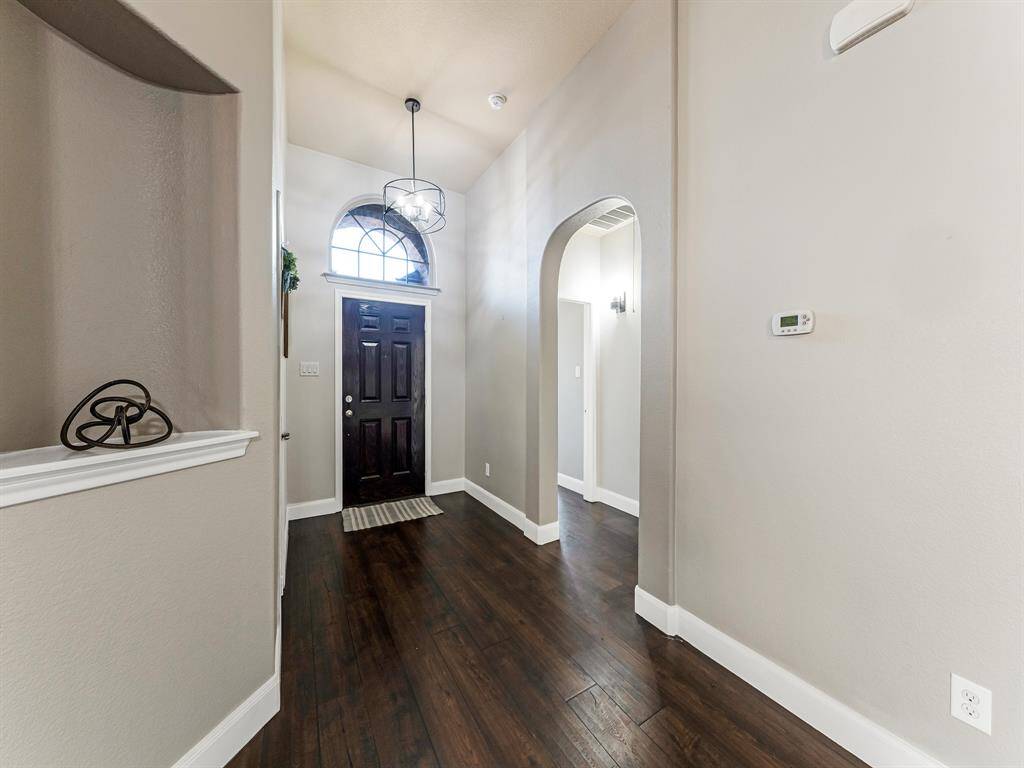 Beautiful Entry way new light fixtures in hallway and in entryway