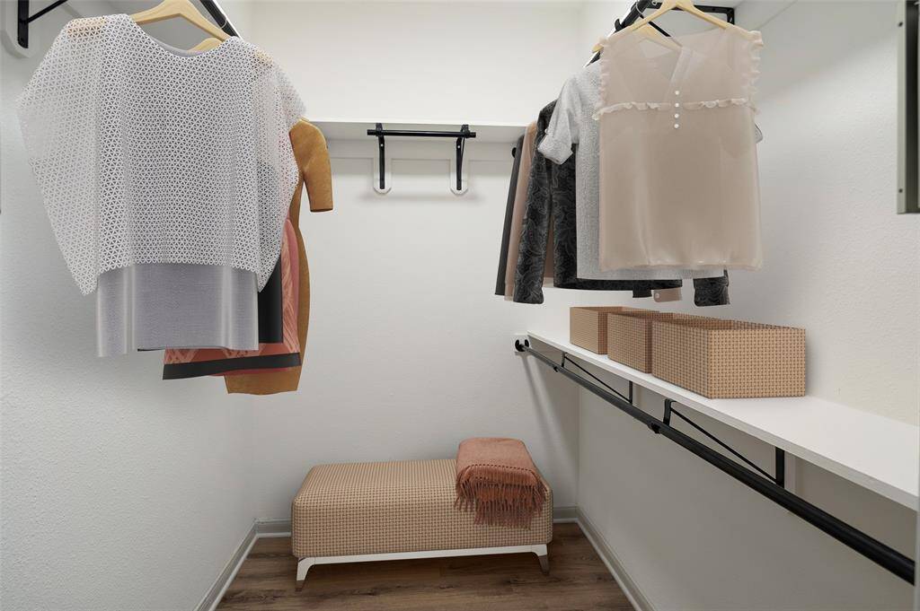 Spacious Walk-In Closets
