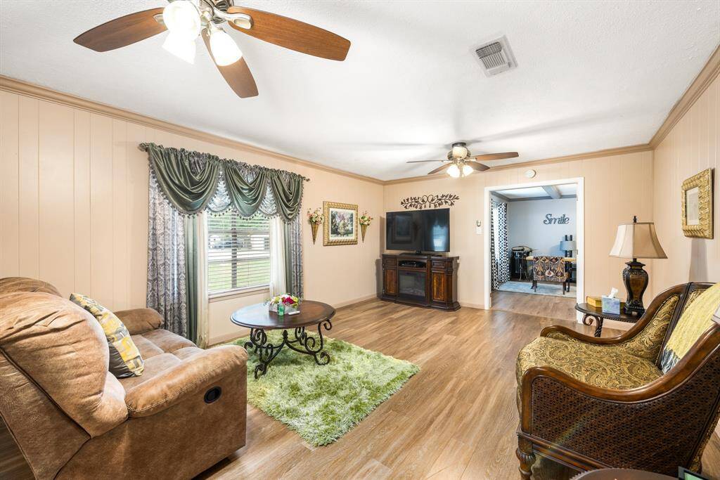 Living room with lots of natural light