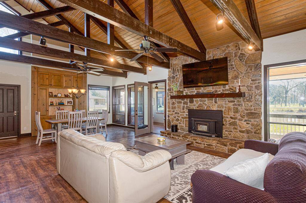 Stunning fireplace hearth