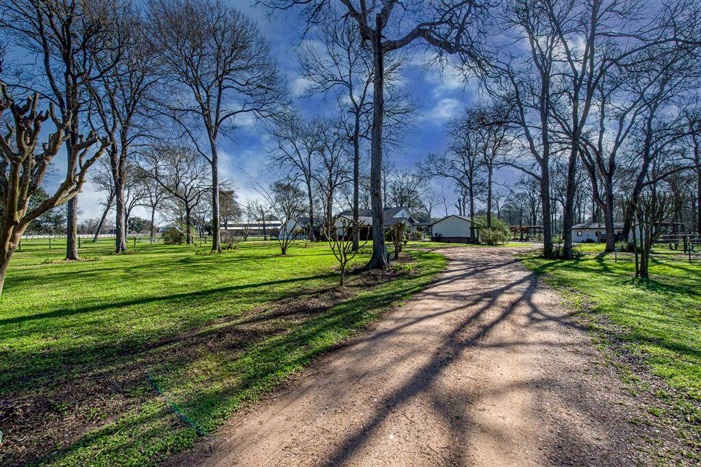 Numerous shade trees situated around the property