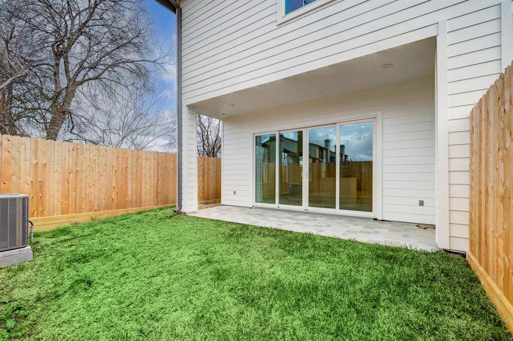 Backyard space like this, complete with a patio, is hard to find in the Medical Center—perfect for relaxing or entertaining.