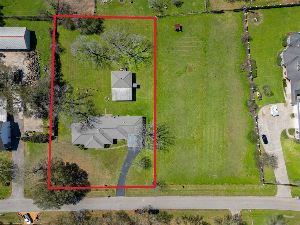 Aerial view of property
