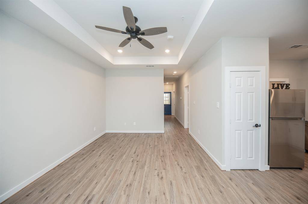 Living area open to kitchen