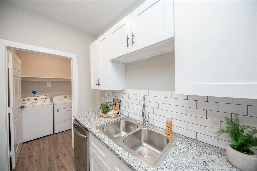 Kitchen into utility room