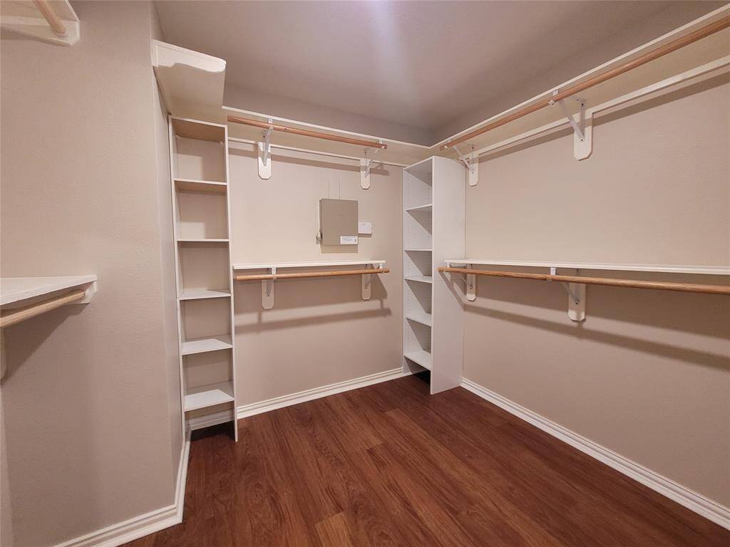Look at this primary closet.