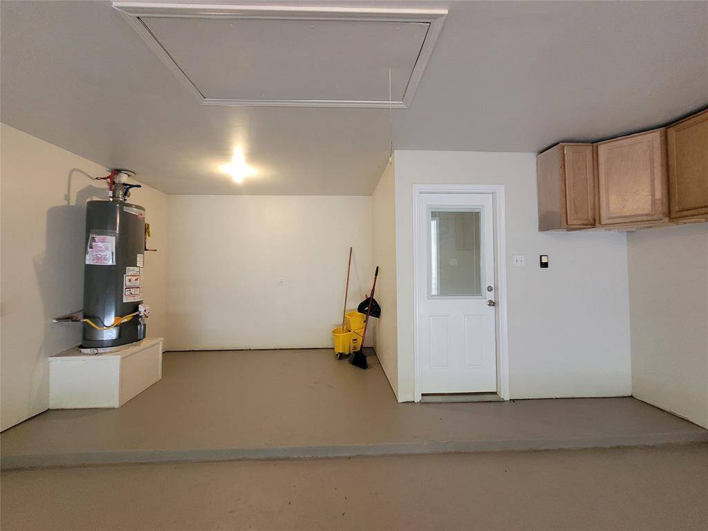 Extra storage space and cabinets