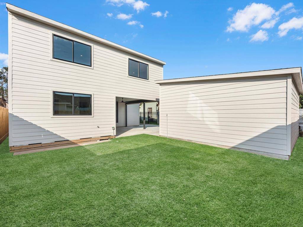 Backyard fully fenced.