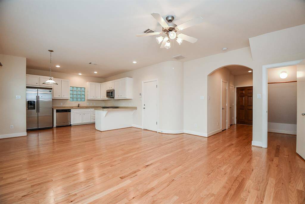The tried and true beauty and versatility of the open floor plan design concept is most appreciated here, with tons of open space to claim and imprint your lifestyle.