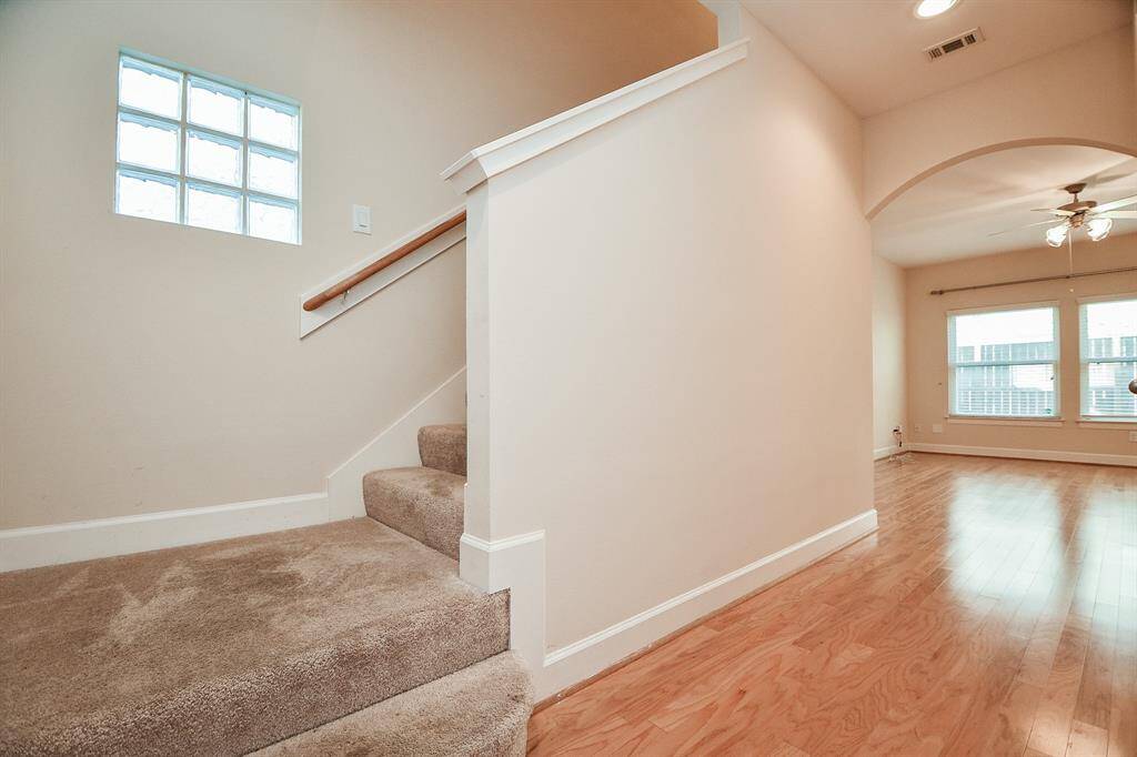 Clean, sleek lines define space while offering great wall and floor areas for accent pieces or art.