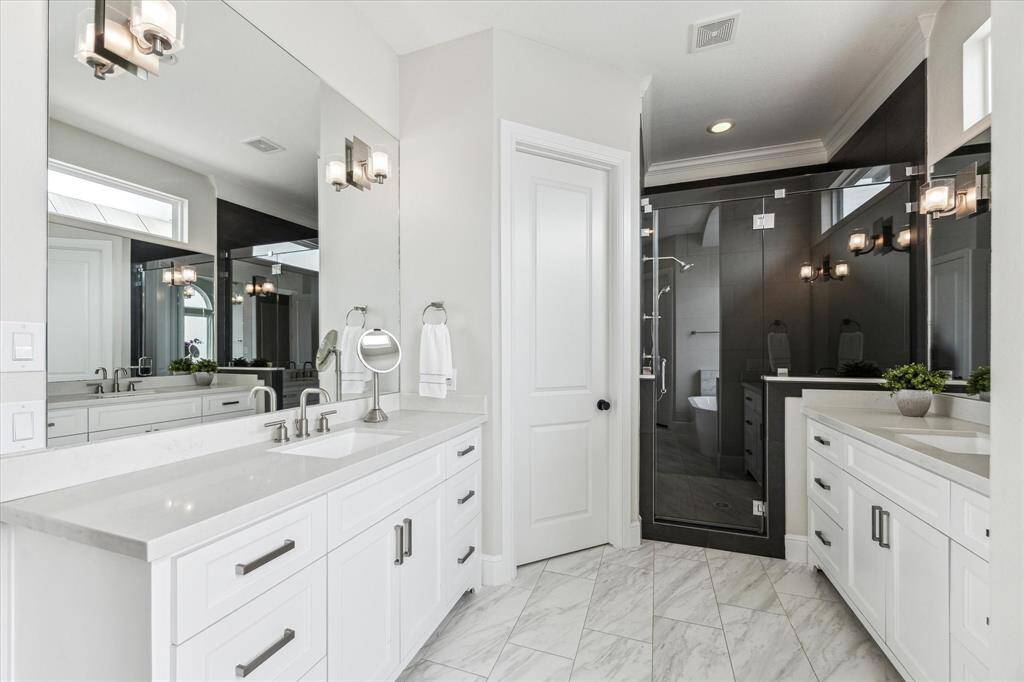 This bathroom is a true retreat, offering both relaxation and luxury.