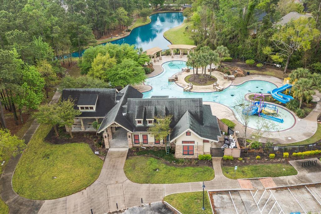 Beautiful amenities surrounded by mature trees and walking trails.
