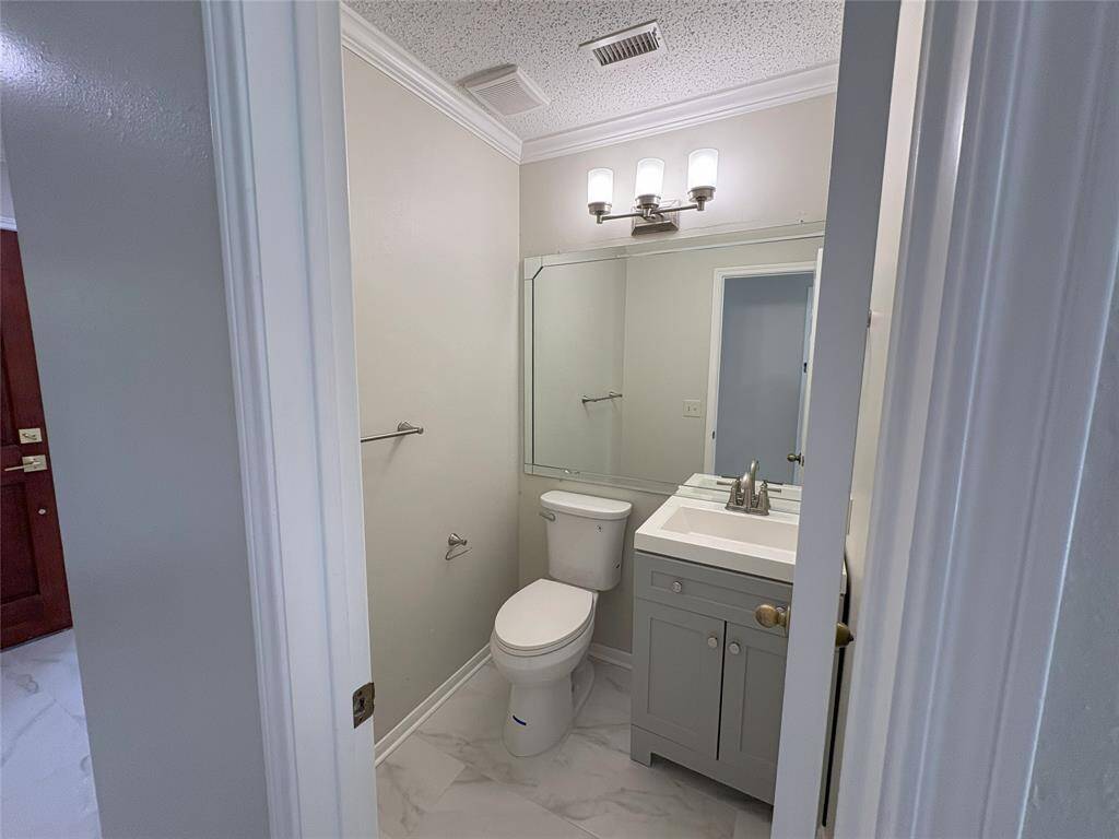 updated powder room downstairs