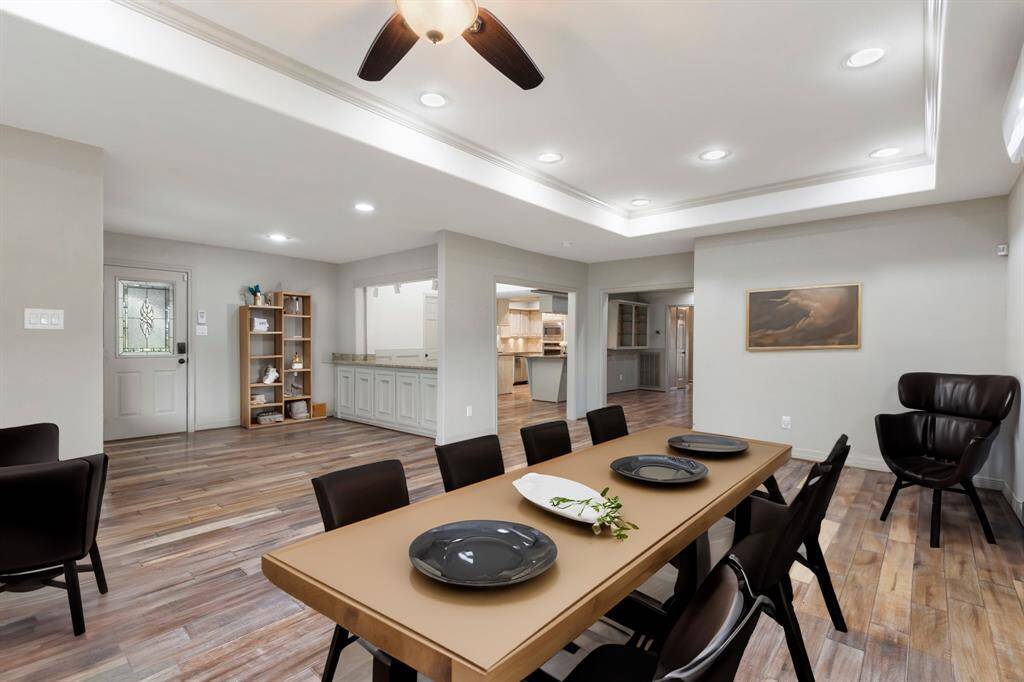 Family room/Dining spacious enough for a large table and chairs