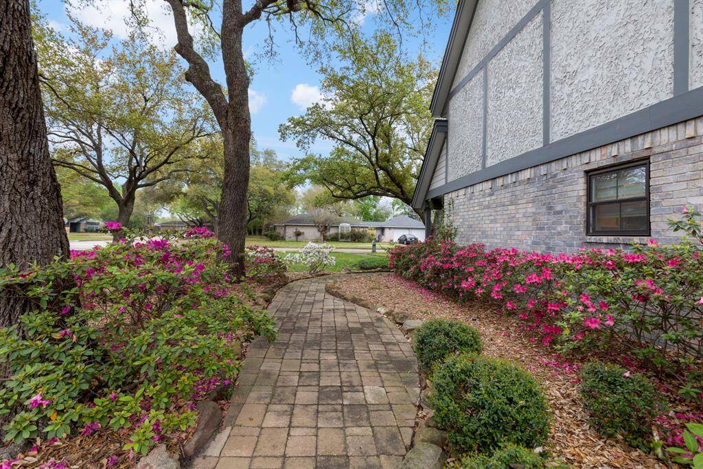 Walkway from front door to back door