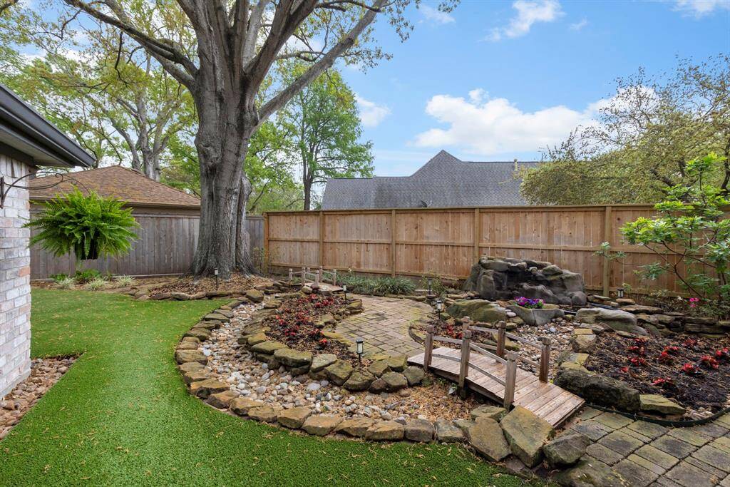All synthetic turf backyard
