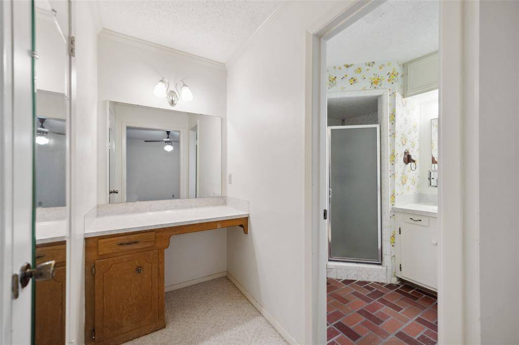 Primary bath vanity area