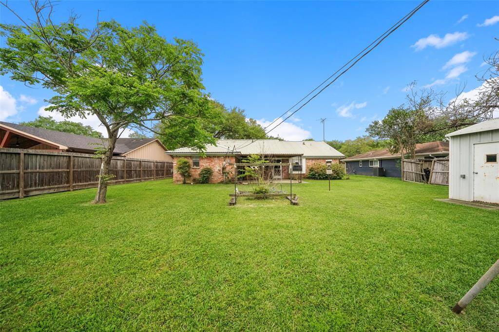 Large back yard