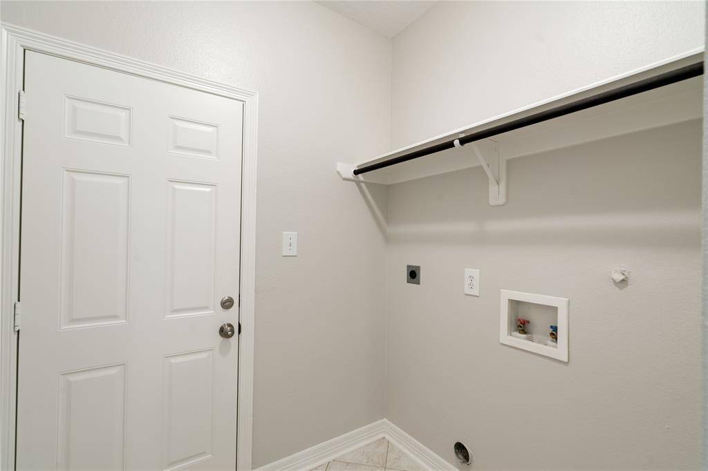 Utility room in house