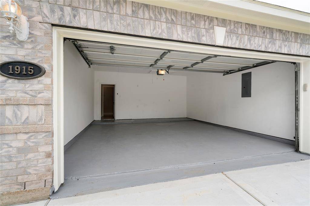 Fresh painted garage