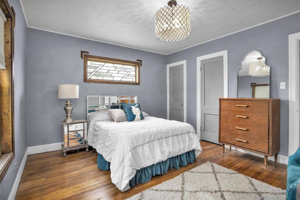 The decorative window in Bedroom #2 highlights the character of this property!