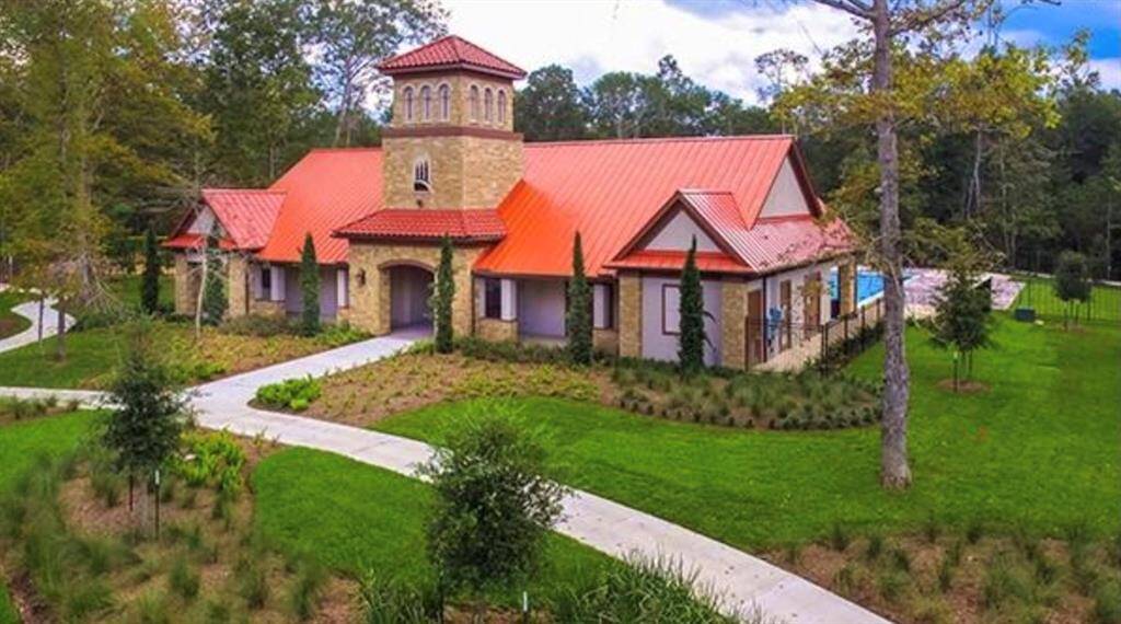 Check out the communityclubhouse and steps away fromthe pool.