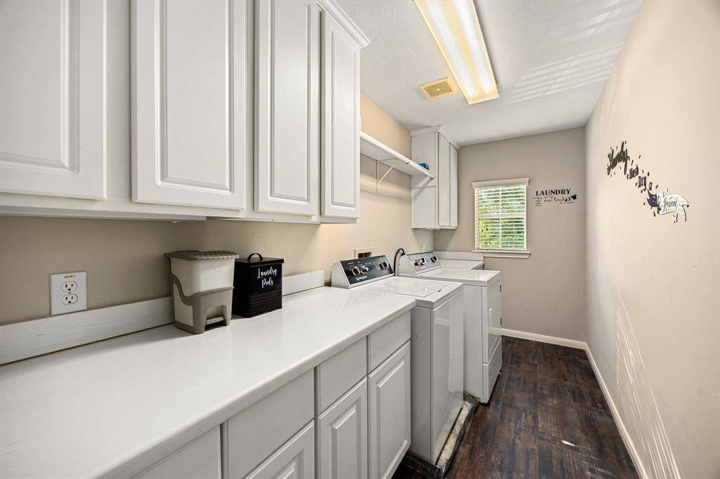Utility/Laundry Room With Folding Table & Ample Storage
