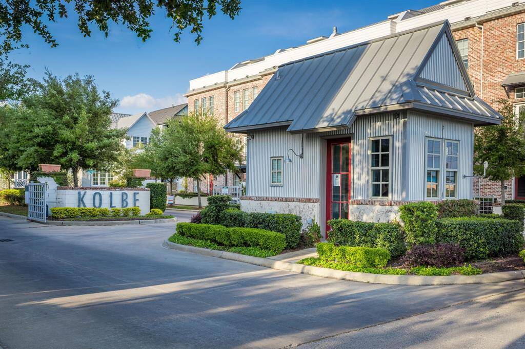 Kolbe Farms gated entrance.  The premier address in the heart of Spring Branch!
