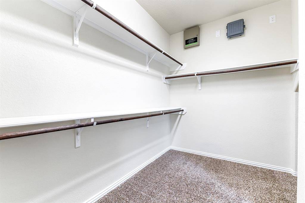 Huge walk-in closet. Not pictured is the storage nook located to the right.