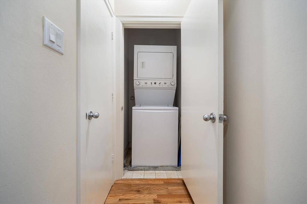 Laundry is conveniently located on the second floor.