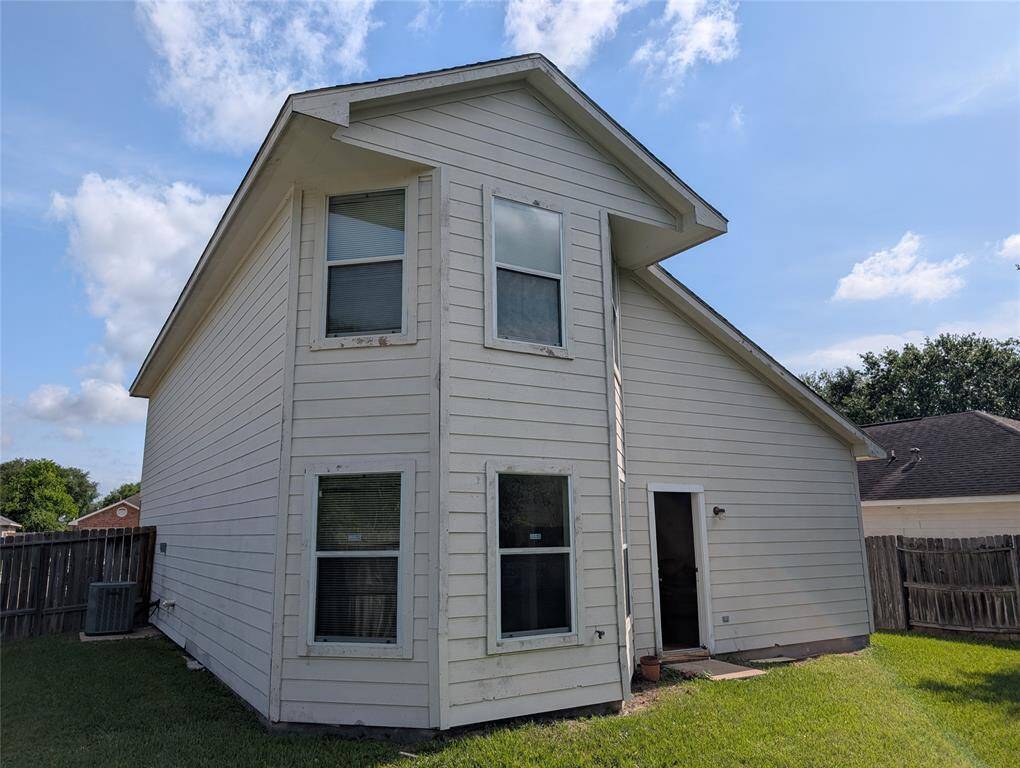 The back view of the house
