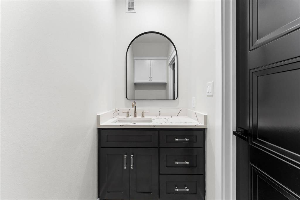 First floor powder bathroom